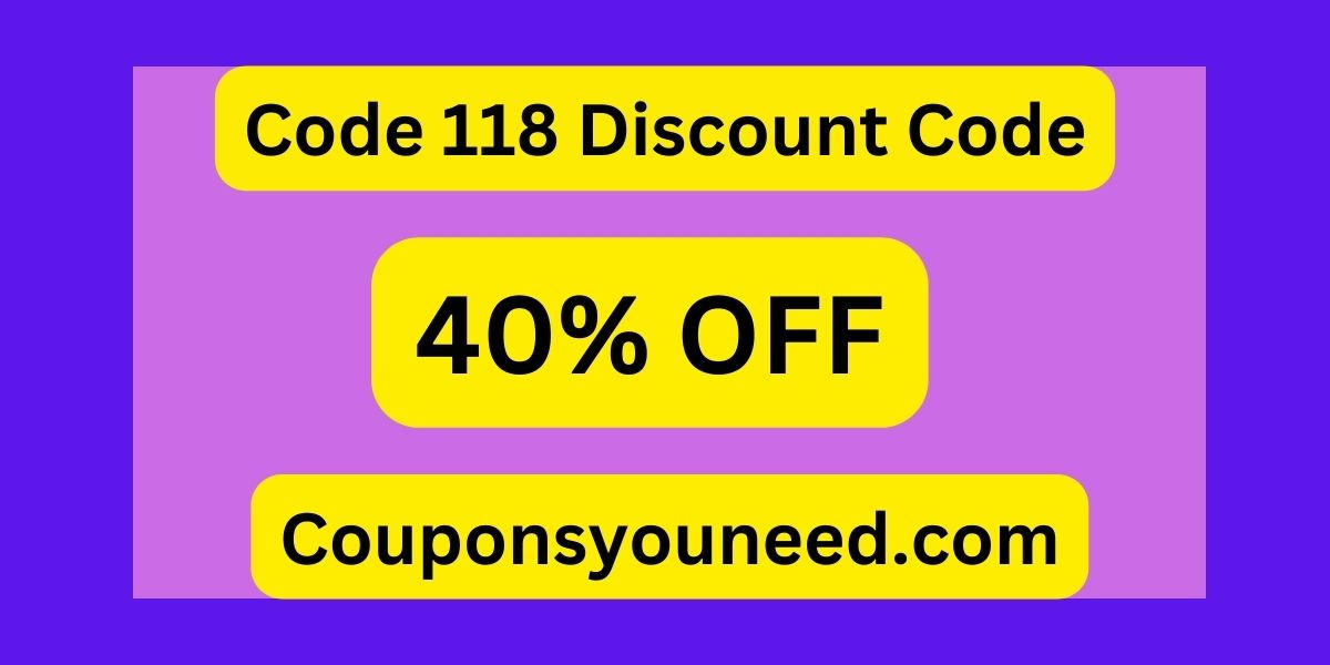 Code 118 Discount Code