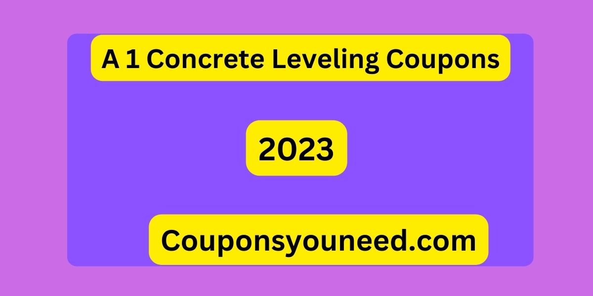 A 1 Concrete Leveling Coupons