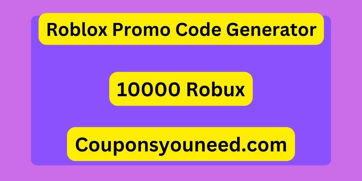Roblox Promo Code Generator