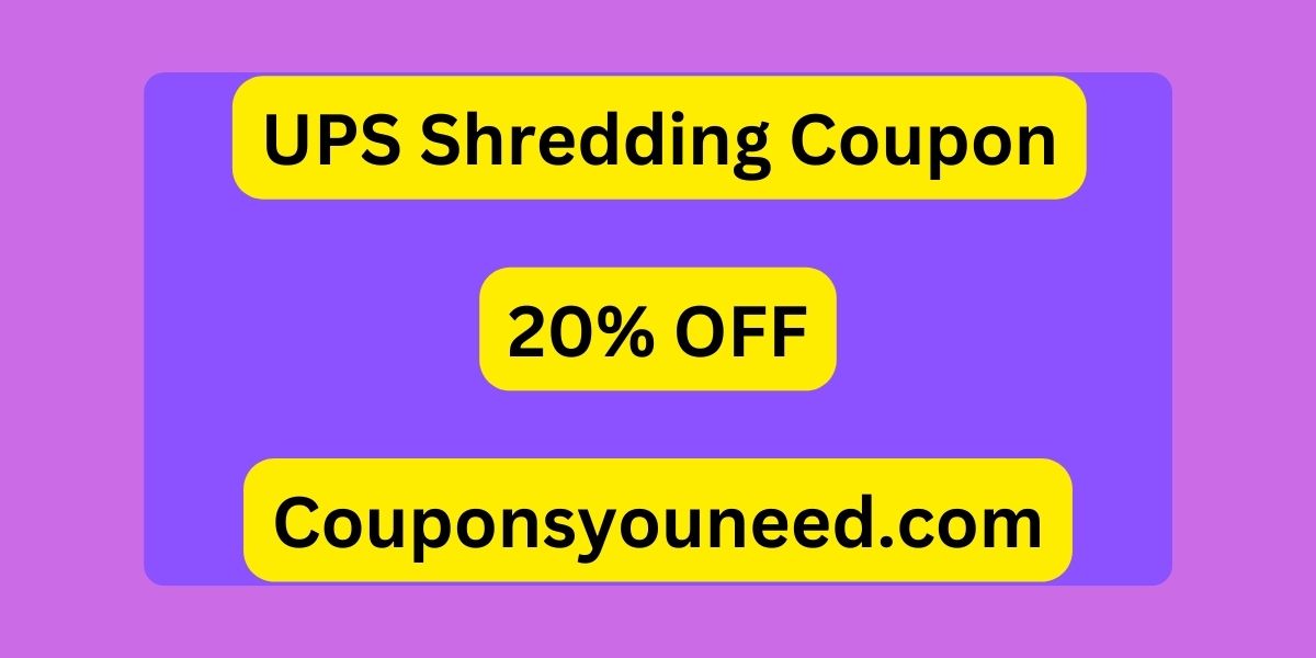 UPS Shredding Coupon