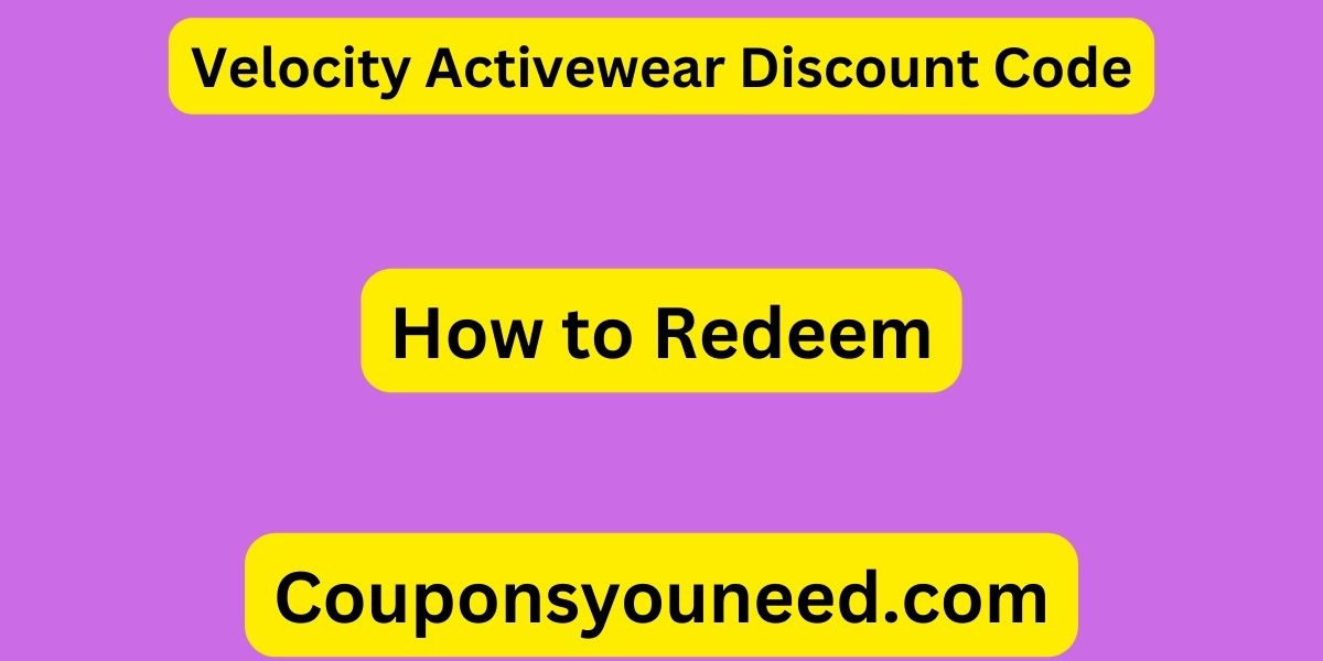 Velocity Activewear Discount Code