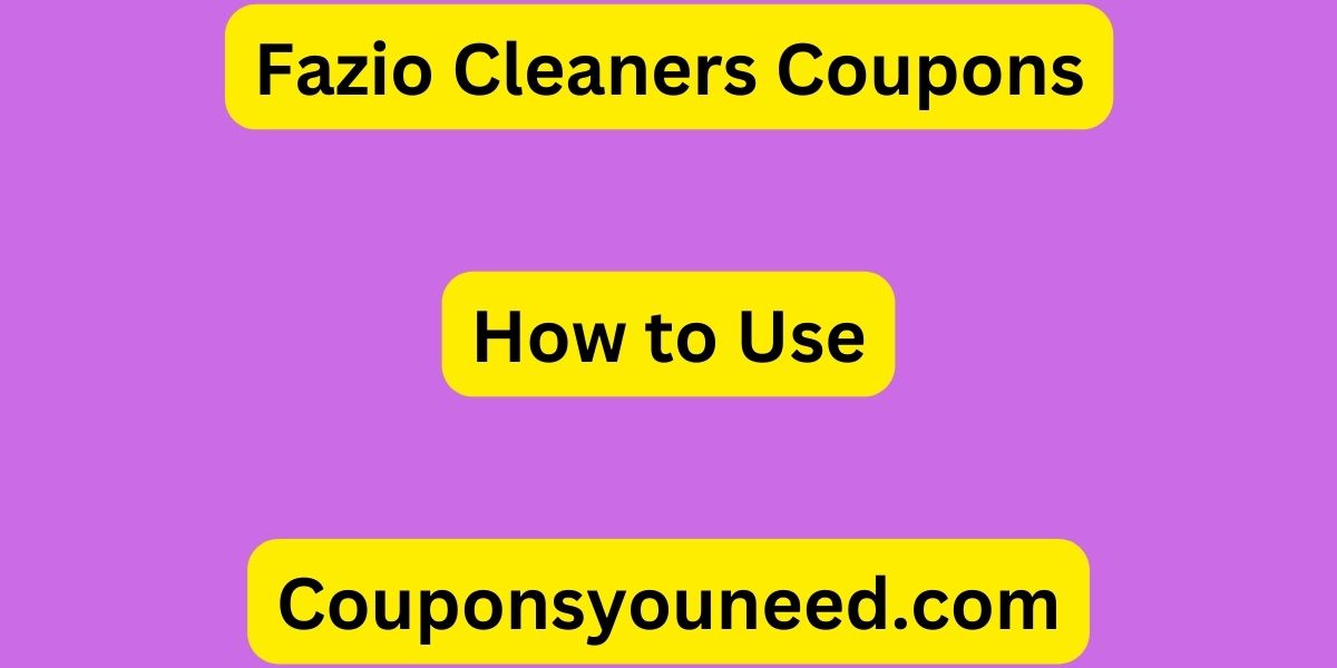 Fazio Cleaners Coupons