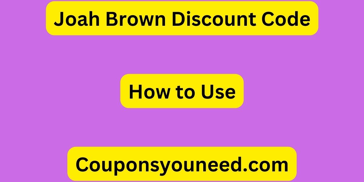 Joah Brown Discount Code