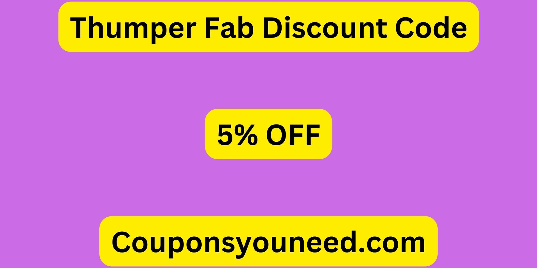 Thumper Fab Discount Code