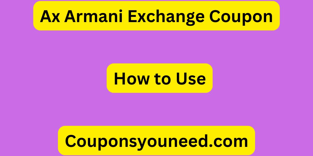 Ax Armani Exchange Coupon